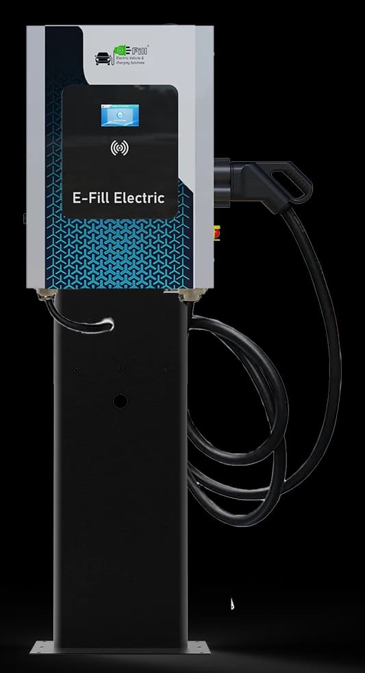 E-Fill X3 — charger with black pedestal